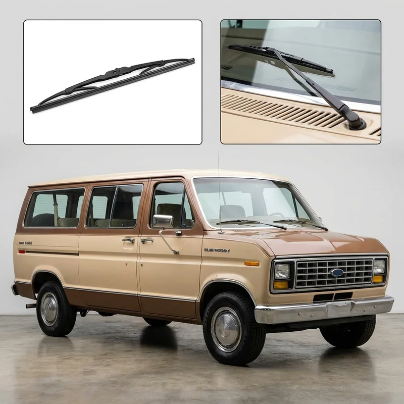 Driver Side Wiper Blade for Ford E-350 Econoline Club Wagon (1977 - 2002) - 1